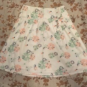 Final sale! Circles print cotton skirt